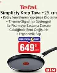 TEFAL SİMPLİCTY KREP TAVA 25 CM